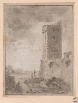 Italian Scene with Tower