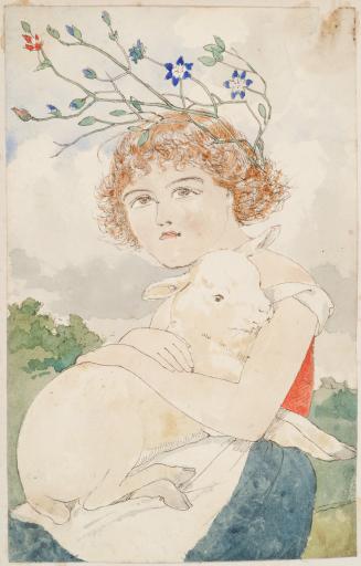 Girl Holding a Lamb