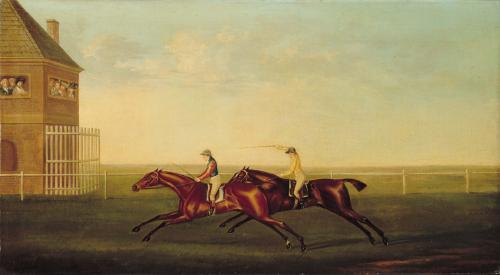 A Match at Newmarket, No. 1: The Prince of Wales's Traveller Beating Lord Grosvenor's Meteor over the Beacon Course at Newmarket