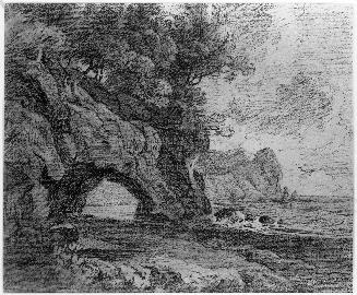 Coastal Scene with Rock Bridge