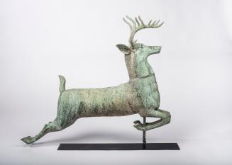 Ten-point Leaping Stag Weather Vane