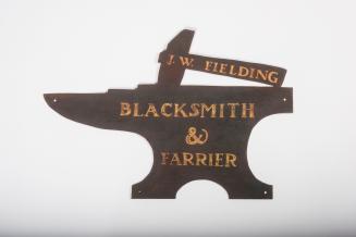 J. W. Fielding, Blacksmith & Farrier Sign
