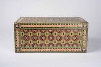 Box with Painted Geometric Design