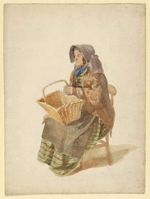 Seated Woman with Basket