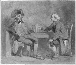 Two Men Seated with Tankard