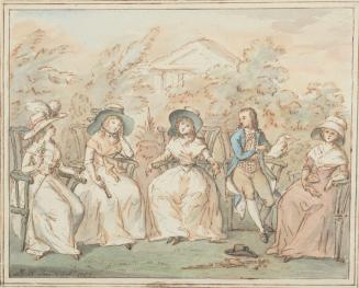 Group Seated in a Garden