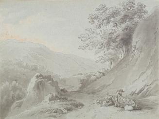 Mountain Landscape with Resting Figures