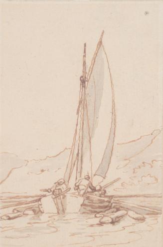 Sailing Vessel near the Coast