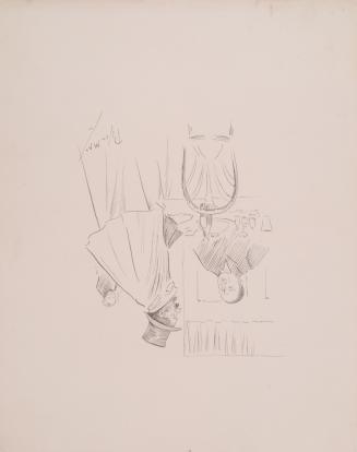 Man in Top Hat and Cape with Two Other Figures