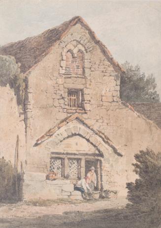 Figures Before a Cottage