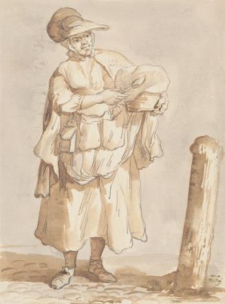 Woman with Spoon and Covered Basket