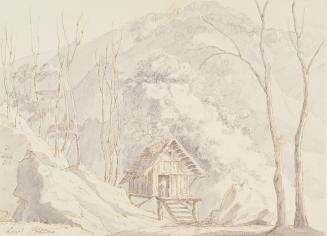 Swiss Landscpe with Cottage on Stilts