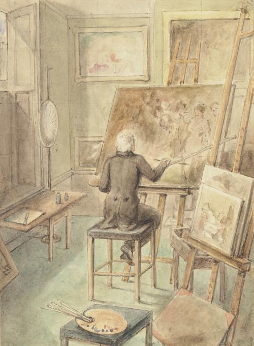 Thomas Stothard in his Studio