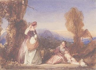 Three Women and a Child in a Landscape