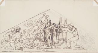 Design for a Pediment to Commemorate the Victories of Lord Howe