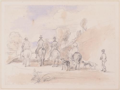 Sir Walter Scott and his Family Riding