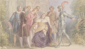 Illustration to Shakespeare's "King John," Act IV Scene VII