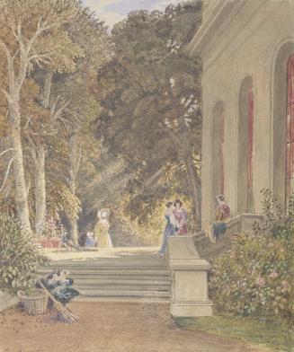 Figures on a Terrace (called Haddon Hall)