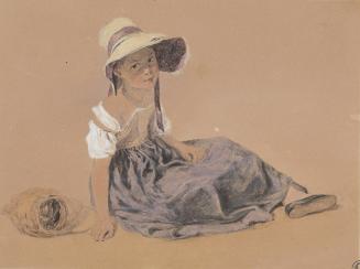 Seated Girl with Basket