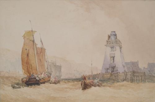 Fishing Vessels Entering Dieppe Harbor