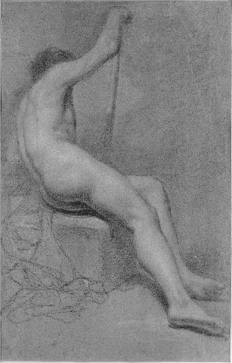 Seated Nude with Staff