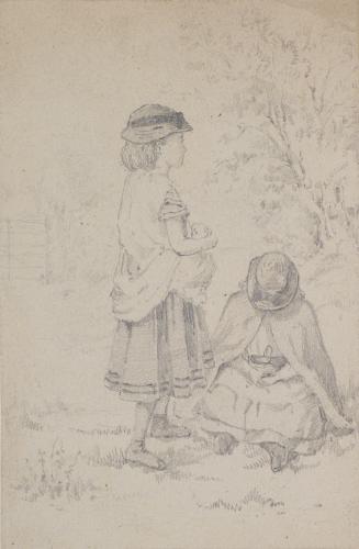 Two Girls, One Seated