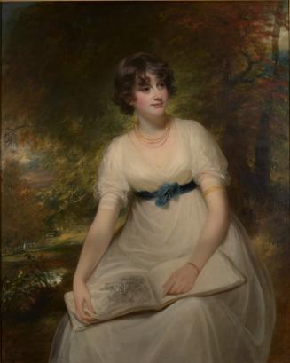 Portrait of Miss Pollock in a White Dress
