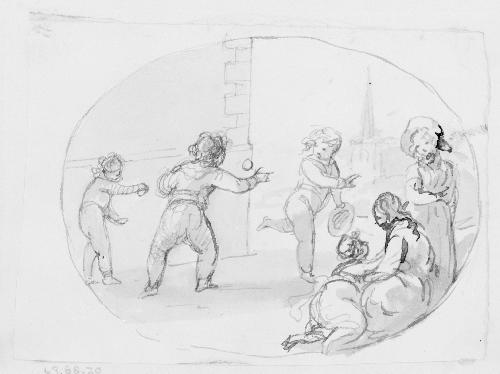 Children Playing with a Ball