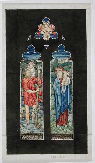 Saint Christopher; Virgin and Child