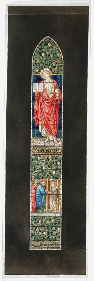 Saint John; Saint Peter and Saint James Curing the Paralytic at the Beautiful Gate of the Temple