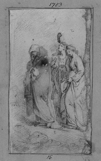 Sketches by E.F. Burney from pictures exhibited in the Royal Academy 1780-84 [no. 12 of 116 drawings]