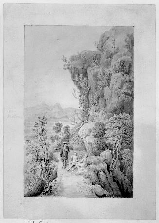 Figures in a Craggy Landscape