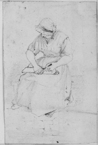 Seated Woman Working