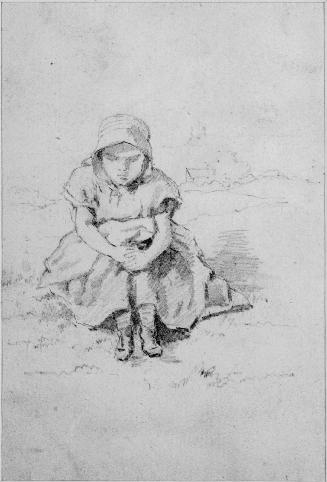 Girl Seated on the Ground