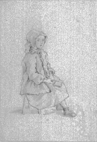 Girl Seated on a Stool