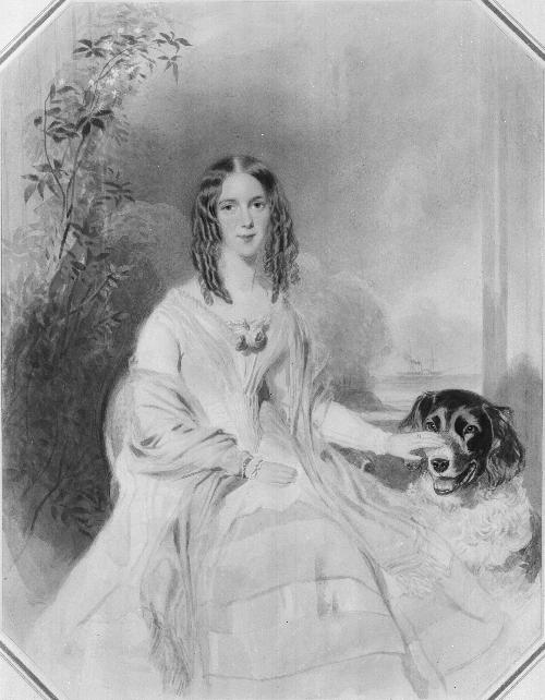 Portrait of a Woman Seated with a Dog