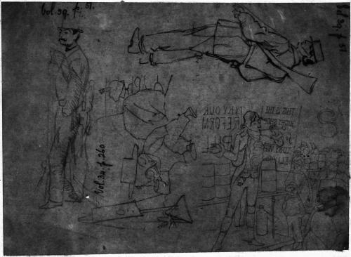 Sheet of Sketches