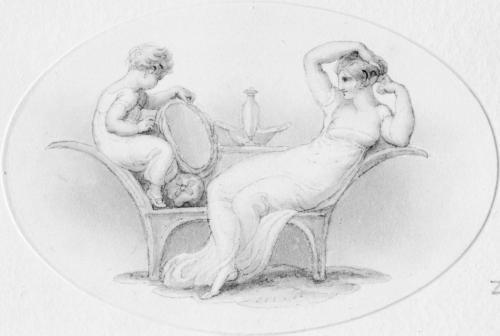 Mother and Child with a Mirror