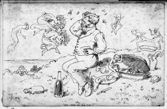 Fairies and a Picnicker