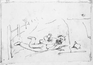 Man Falling Near a Fence