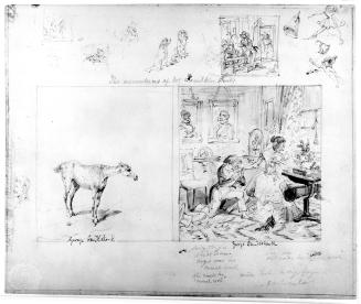 Illustration to "The Adventures of Mr. Lambkin"