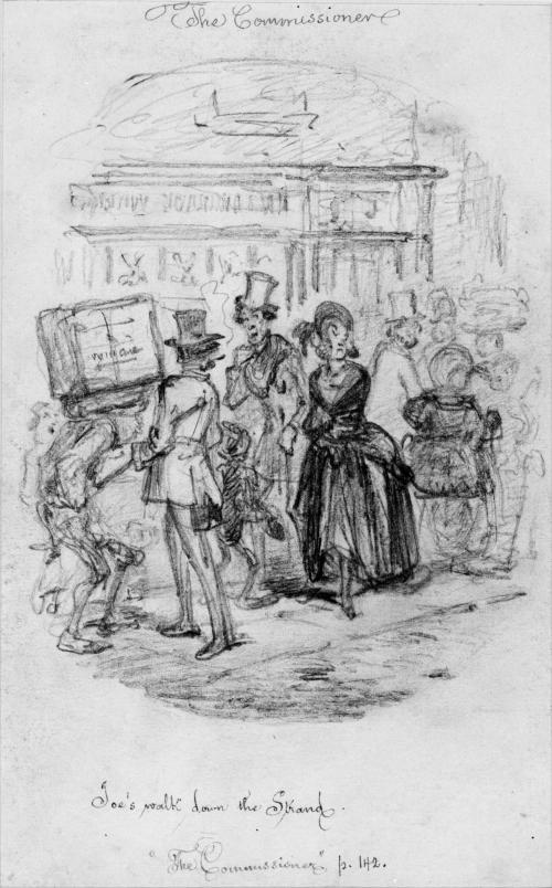 Illustration to "The Commissioner," Joe's Walk Down the Strand