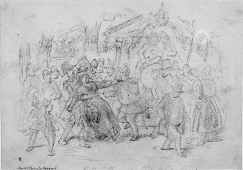 Illustration to Lever's "Davenport Dunn," Dodd family abroad