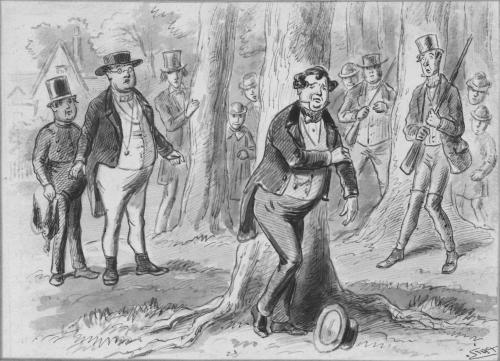 Illustration to Dickens's "Pickwick Papers," Shooting Party