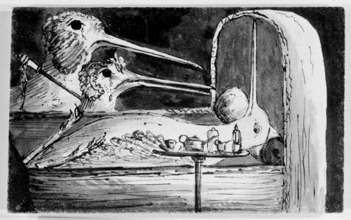 Illustrations to Story of a Woodcock and a Nightingale