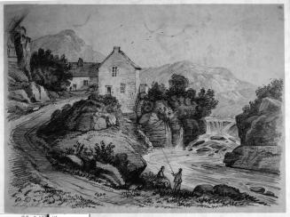 Portfolio of 20 landscape drawings [14 of 20]