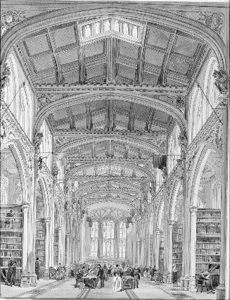 Interior of the Guildhall Library