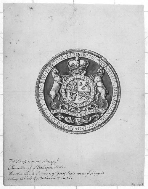 Drawing for Royal Seals or Costume Studies