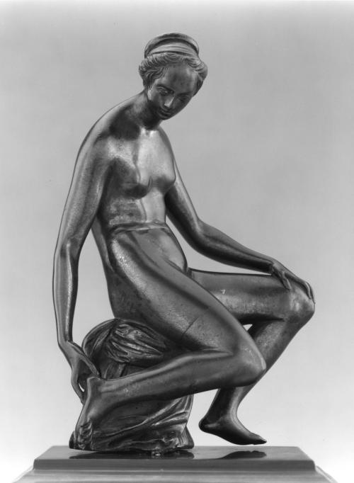 Woman Bathing, Touching her Foot