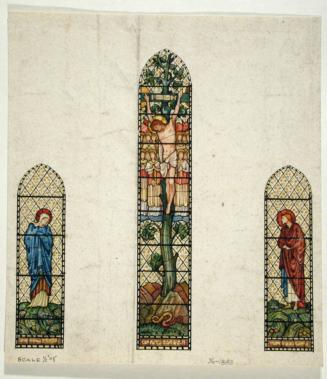 Mary Virgin; Christ on the Cross; Saint John